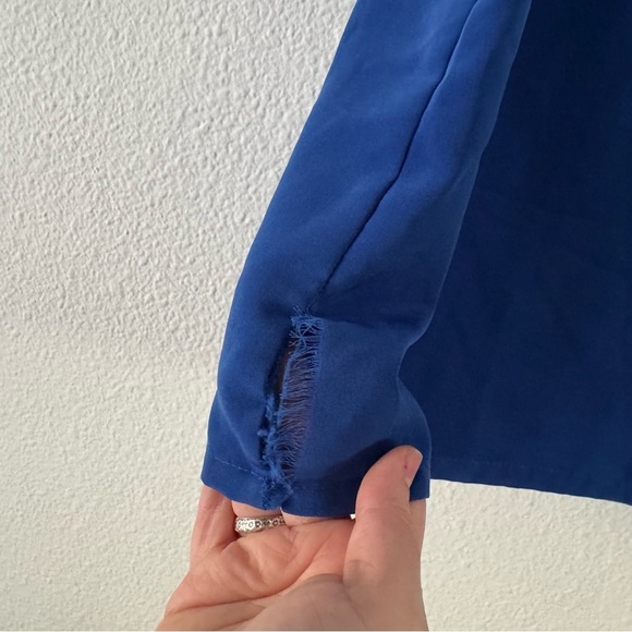 Vintage Blair Vibrant Rich Blue Classic Top Sleeveless Staple Closet Size Large - Picture 5 of 9